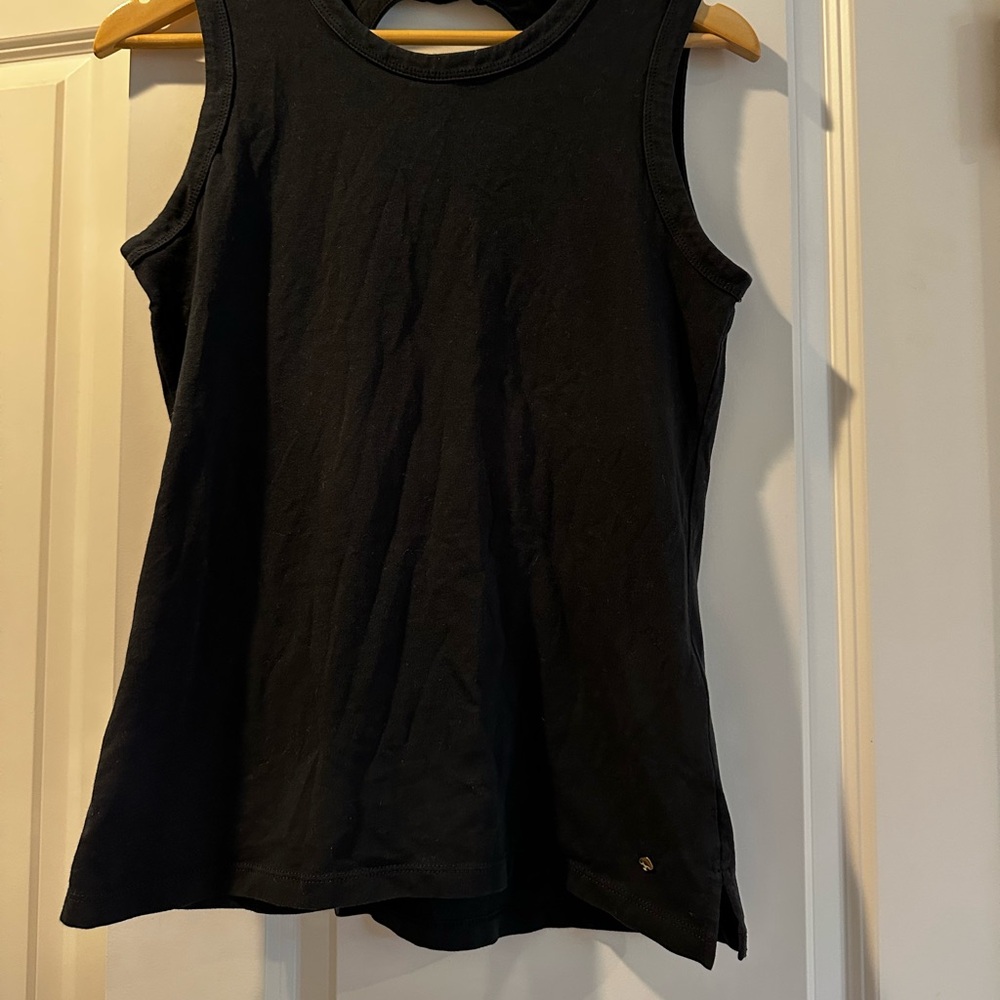 Kate Spade Cotton Keyhole Workout Top